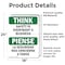 Signmission Safety Culture Sign, 18 in Width, Vinyl Decal, Rectangle, Bilingual OS-2PACK-TS-D-1824-L-11866 - alternate 2